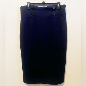 NWOT Shein Navy Blue Knee Length Pencil Skirt